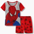 thumbnail image 1 of Kids Boy Spiderman Series Ropa Camiseta de manga corta Top Shorts Conjunto de pijama, 1 of 2