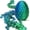 Green, variant on Large 12-inch 3D Printed Dragon in Egg - Flexible Sensory Fidget Toys for Stress Relief - Fluid Motion Articulated Dragon - Unique Tactile Gift for Adults & Teens