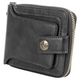 thumbnail image 1 of Cartera de Cuero Triple Delgada y Elegante para Hombre Tarjetero con Cremallera Retro Múltiples Ranuras y Gran Capacidad Clip para Dinero Ideal para Billetera de Viaje ANGGREK Otros, 1 of 8