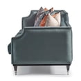 thumbnail image 6 of Michael Amini La Francaise Velvet Mansion Sofa - Azure/Black, 6 of 14