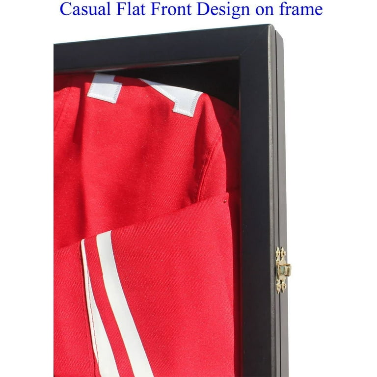 Buy DisplayGifts Jersey Display Frame Case Large Frames Shadow Box Lockable with UV Protection for Baseball Basketball Football Soccer Hockey Sport Shirt, Black Finish Online at desertcartINDIA