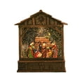 thumbnail image 2 of Bola de nieve navideña con caja musical, escena de Natividad iluminada, adorno de escritorio, decoración navideña para oficina, fiestas, hogar y Casa de ocho estrellas, 2 of 8