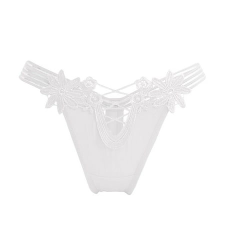 Bigersell Crotchless Panties Clearance Underwear Sets Women Boy Shorts Panty Style P-255 Cotton Boyshort Panties Cotton Thong Briefs Mid Waist Women s Bikini Panties White One Size