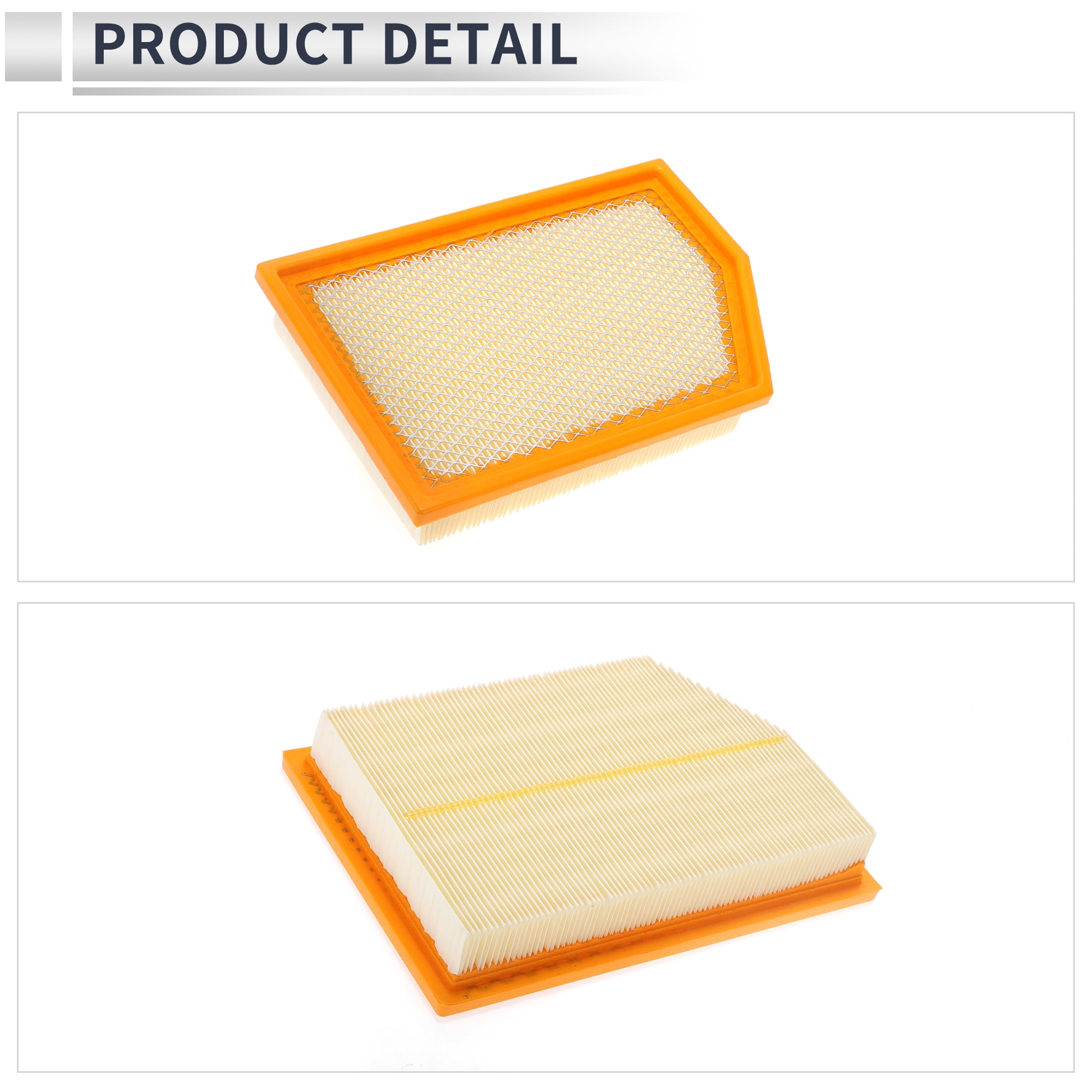 Unique Bargains 1pc Engine Air Filter for Jeep Cherokee 2014-2018 No.52022378AA/52022378AB