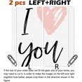 thumbnail image 4 of Pink Window Decals for Glass Windows, Decorative Window Film Vinyl Window Decorative Window Film (W) 17.7In X (H) 23.6In (L+R,2Pcs), 4 of 7