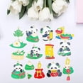 thumbnail image 1 of 15 piezas de joyas en forma de panda de panda fabricando festival de botes de dragón aleación de zinc encantamientos para regalos de cumpleaños regalo, 1 of 8