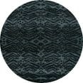 thumbnail image 1 of Ahgly Company Indoor Round Abstract Blue Moss Green Abstract Area Rugs, 6' Round, 1 of 6