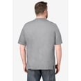 thumbnail image 2 of KingSize Men's Big & Tall Shrink-Less Lightweight Henley T-Shirt - 6XL, Heather Grey, 2 of 4