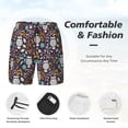 thumbnail image 5 of Daiia Forest Cute Owl Mens Swim Trunks Swim Shorts Quick Dry Swim Shorts with Mesh Lining Pockets-XX-Large, 5 of 9