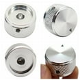 thumbnail image 6 of 1pc/2pc Aluminium Guitar Metal Knobs 1/4" Metal Pot Knobs with Indicator and Set Screw for Guitar/Bass/Audio Equipments 2pcs Sliver, 6 of 7