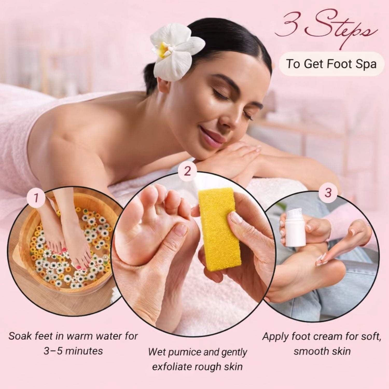 TP Plastic Disposable Foot Scrubber Sponge Pads Pedicure Pumice Stone for Feet Callus Remover Medium Coarse Yellow 1600Pcs