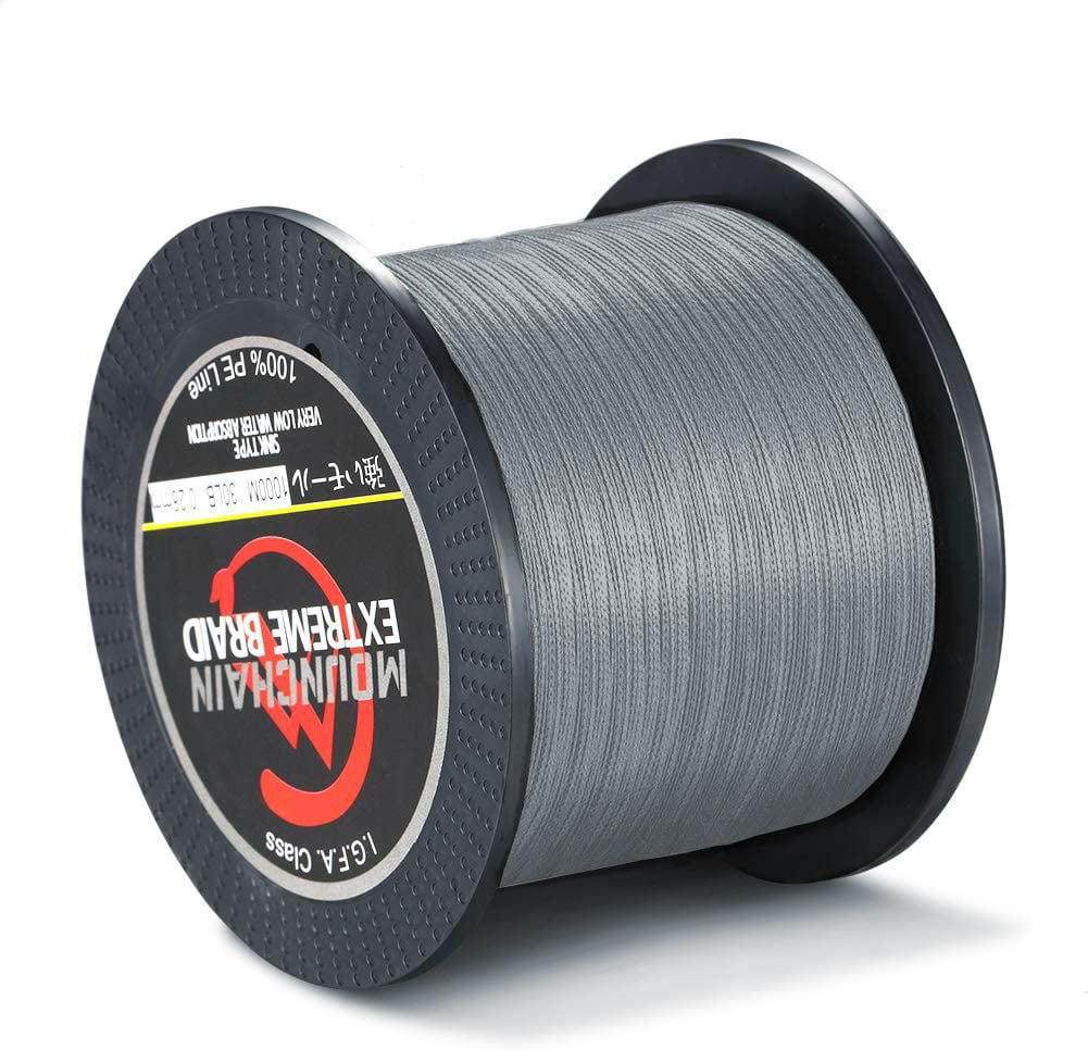 Saltwater fishing line braided 1000M 1500M 2000M 4 strands PE strong  smoother ice fishing thread 0.1mm-0.55mm 6-100LBS rope