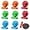 Multi-matte, variant on SHBOTO 8 Pack Magnet Clips, Strong Fridge Magnets Clips, Heavy Duty Refrigerator Magnets, Clip Magnets for Classroom, Whiteboard, Office, Photo, Magnetic Clips Locker Decorations for Girls, Kids