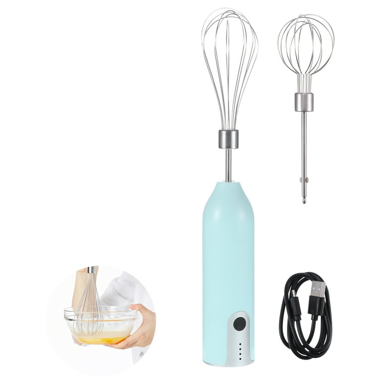 GUALIU Electric Hand Mixer with Stainless Steel Whisk, Dough Hook  Attachment and Storage Bag, Handheld Mixer for Baking Cakes, Eggs, Cream  Food