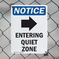 thumbnail image 5 of (2 Pack) Entering Quiet Zone OSHA Notice Sign 18 Inch X 24 Inch Indoor / Outdoor Rust-Free Aluminum Metal Signs for Workplace, Workshop, and Construction Site, Made in the USA, 5 of 8