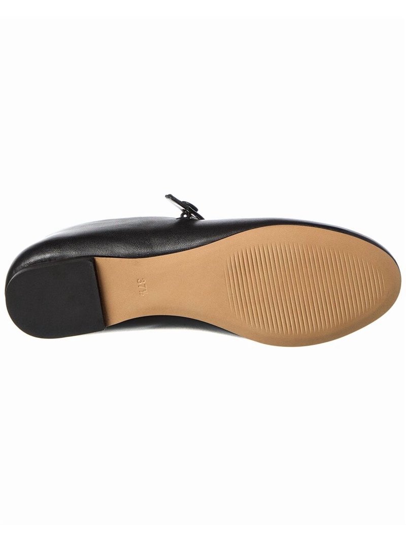 M by Bruno Magli Sofia Leather Flat, 9.5, Black - Walmart.com display picture 2