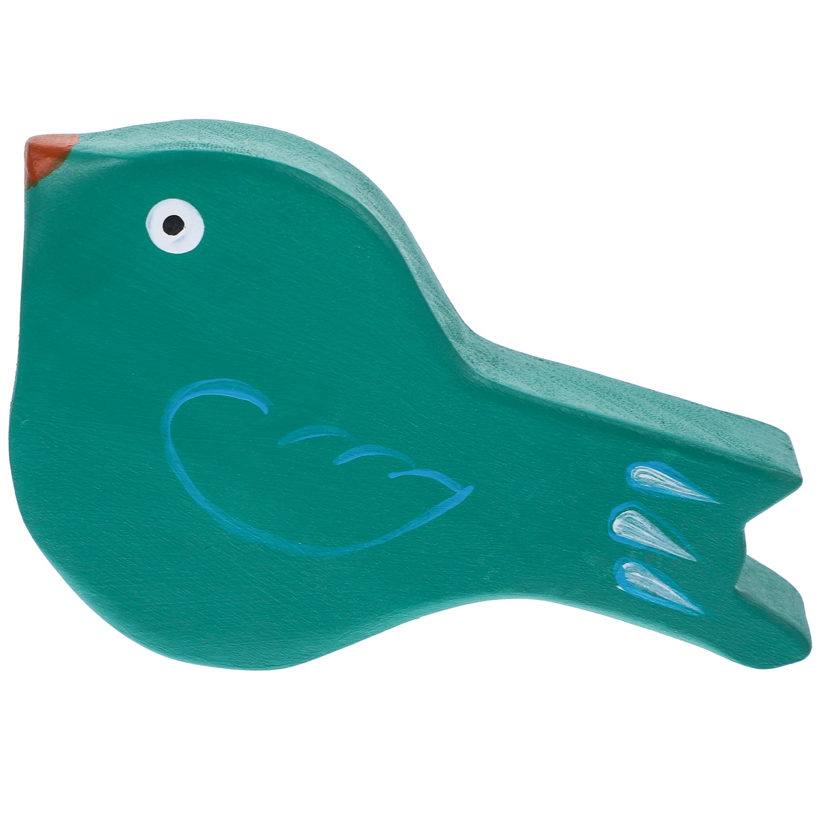 Wood Bird Figurine Wood Craft Bird Statue Wood Carved Animal Figurine