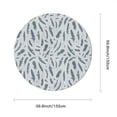 thumbnail image 2 of Eveokoki Boho Round Tablecloth 60 inch, Grey Boho Feathers Bohemian Circle Table Cloth, Colorful Tablecloth Decor for Home Kitchen Dining Party Patio Indoor and Outdoor Use, 2 of 5