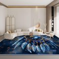 Area Rug Rectangle Carpet For Living Room, Watercolor Eagle Dream