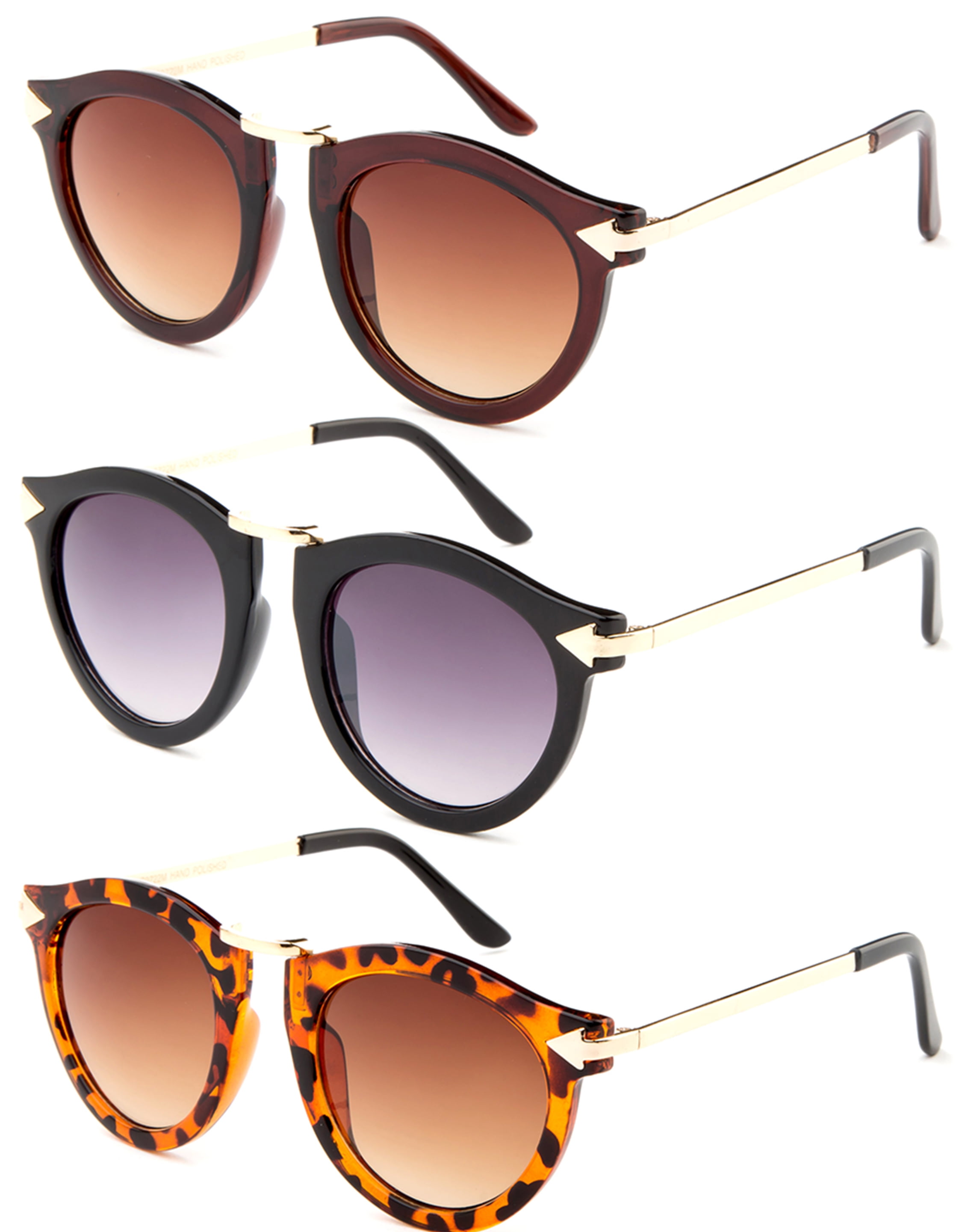 Women's “Golden Bridge” Plastic Frame Rectangle Fashion Sunglasses