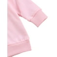 thumbnail image 6 of Toddler Baby Girl Letters Printed Pullover Sweatshirt Long Sleeve Cute Tops Fall Winter Clothes, 6 of 6