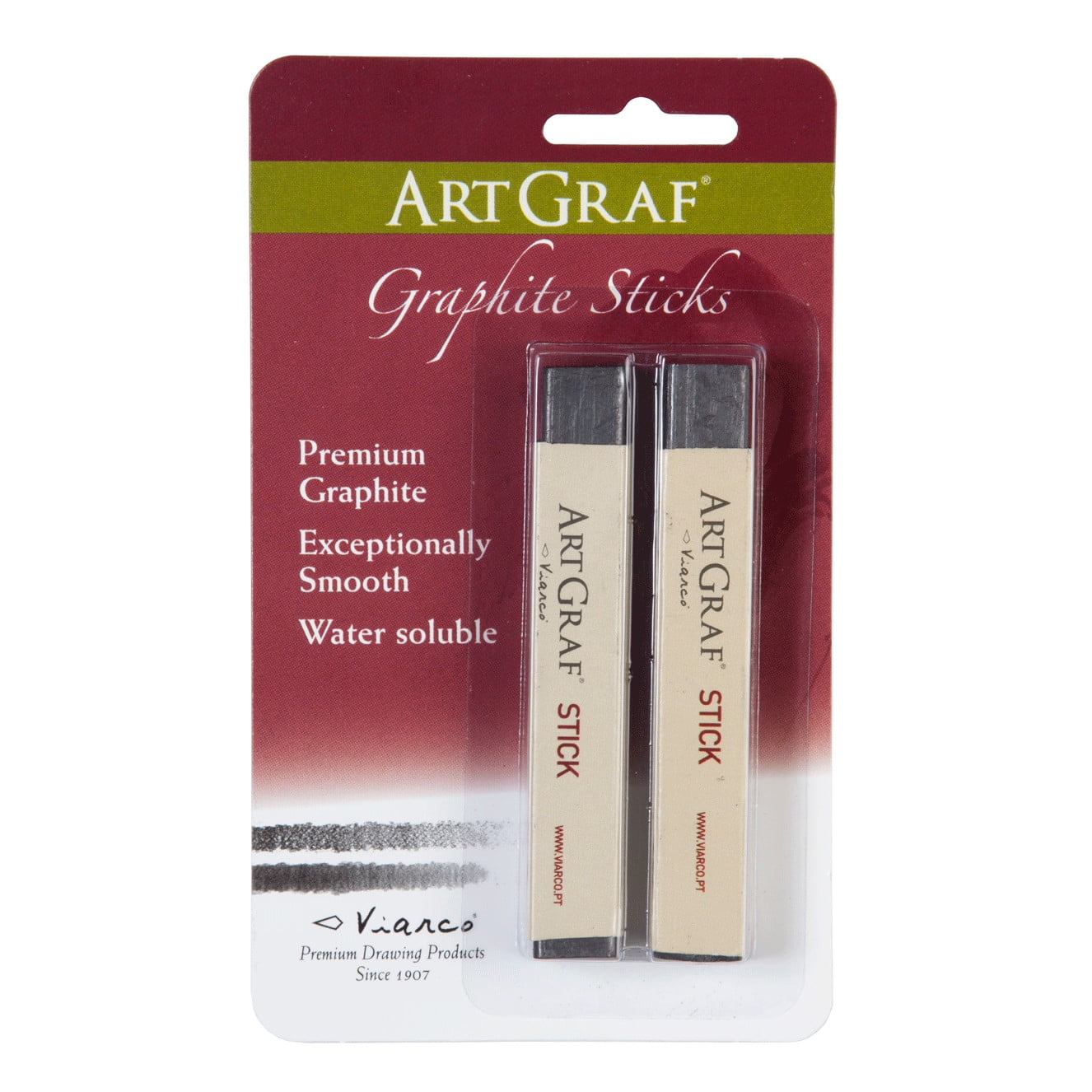 Global Art ArtGraf Water-Soluble Graphite Sticks, 2/Pkg. - Walmart.com