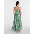 thumbnail image 3 of Time and Tru Women's Sleeveless Tiered Cotton Maxi Dress, Sizes XS-XXXL, 3 of 5