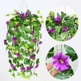 thumbnail image 5 of Eye catching Colors with Artificial Hanging Plants Morning Glory Flowers, 5 of 5
