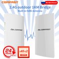 thumbnail image 2 of COMFAST CF-E130N 1KM 300Mbps 2.4Ghz Mini punto de acceso inalámbrico para exteriores Puente WIFI CPE Antena WI-FI de 9dBi Enrutador nanoestación, 2 of 4