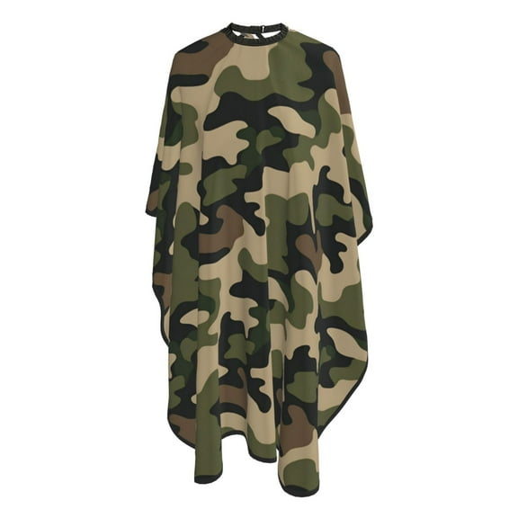 America Army Camouflage Barber Cape Adjustable Hair Cutting Salon Cape for Unisex, Perfect for Men Women 66”× 55”