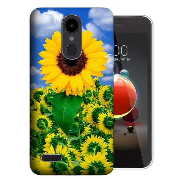 MUNDAZE LG Aristo 3 / 2 / Tribute Dynasty / Zone 4 Sunflowers Design TPU Gel Phone Case Cover
