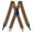 Camel, variant on Men's Suspenders 4 Clips Elastic Straps 1.38 Inch Wide Solid Color Adjustable Heavy Duty Pants Adult Suspenders for Men Dark Blue