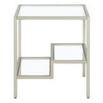 thumbnail image 3 of Evelyn&Zoe Lovett 20" Wide Square Side Table, Satin Nickel, 3 of 9