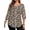 Black-Floral, variant on 3/4 Sleeve Womens Plus Size Tops V Neck Trendy Tunic Fall Blouses Curved Hem Casual Shirts
