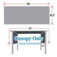 thumbnail image 2 of SUNRISEUMBRELLA 18' x 8.2' Universal Replacement Canopy Top Cover for Pergola Structure(Canopy Only)(Circle Pattern), 2 of 5