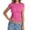 Hot Pink, variant on Gunia Womens Cap Sleeve T-Shirts Ribbed Knit T Shirt Short Sleeve Crew Neck Slim Fit Basic Top Soft Stretch Casual Tee Shirt T-Shirts For Women White L