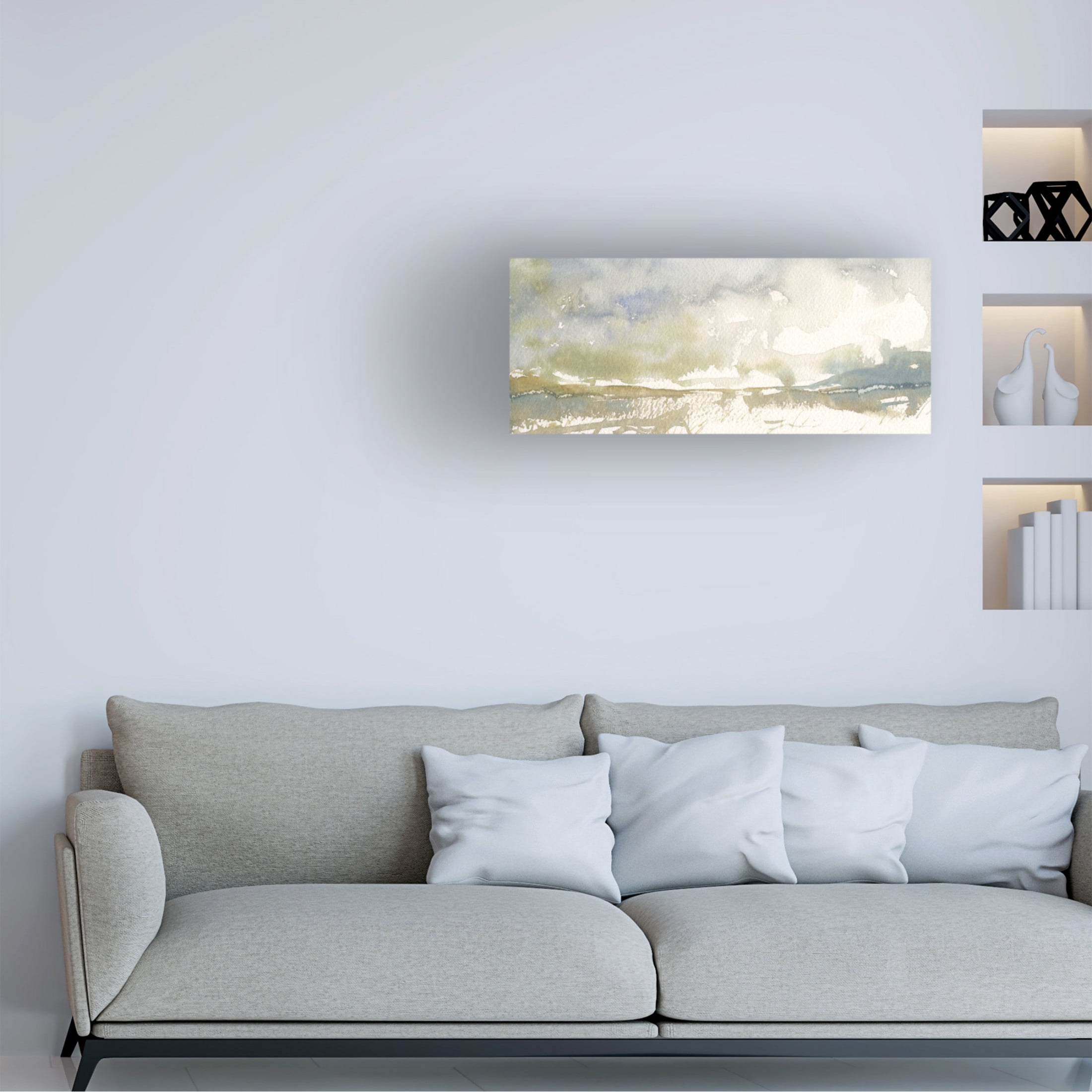 Canvas Wall Art - Randy Noble Fine Art 'Frigid' Wall Art for Living Room, Bedroom, or Office Décor by Trademark Fine Art - 19 x 8 Inches