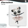 thumbnail image 4 of Stupell Industries Cottage Ballerina Panda in Pink Tutu Canvas Art, 36 x 48, by LSR Design Studio, 4 of 8