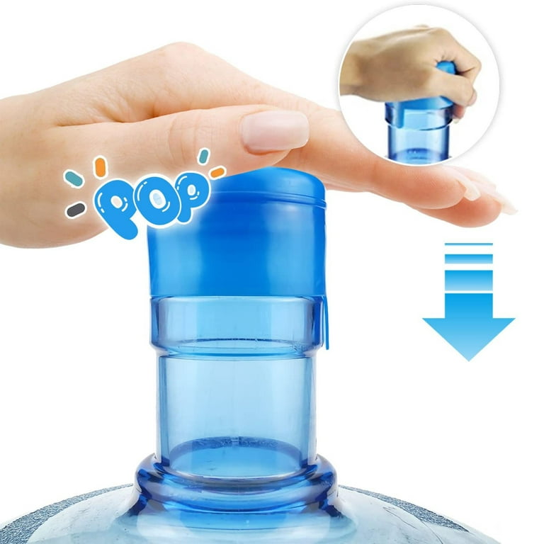 Elbourn 80 Pack Non Spill Caps,Reusable Water Bottle Caps,Replacement Anti  Splash Bottle Caps for 55mm 3 and 5 Gallon Water Jugs 