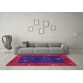 thumbnail image 3 of Ahgly Company Indoor Rectangle Abstract Pink Modern Area Rugs, 7' x 10', 3 of 4