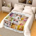 thumbnail image 3 of Custom Best Friends Blanket for Women Personalized Blanket with Photos Text Customized 10 Picture Collages Throw Blanket for Family Adult Kids Couple Birthday Christmas Memorial Gift Blankets, 3 of 5