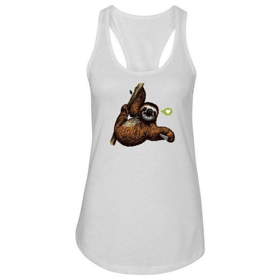 Cute Sloth Racerback Tank Women -SPIdeals Designs, Female x-Small