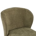 thumbnail image 5 of Christopher Knight Home 7-Piece Modern Dining Set, Table with 6 Upholstered Chairs, Light Natural+Olive Green, 5 of 14