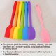 thumbnail image 5 of Silicona Espátula Calor Resistente Sin-Rayones Cocina Goma Torneros Anti-adherente Espátula para Cocinar Hornear y Mezclar Naranja, azul, púrpura, verde 4 piezas, 5 of 7