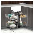 Blind Corner Pull Out Organizer, 2 Tier Pull Out Shelf