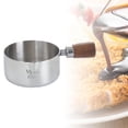 thumbnail image 1 of Versátil Mango corto de madera de leche de acero inoxidable  Gachas de avena Olla de  Calentador de café con 80ml Soledad Sartén, 1 of 8