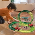 thumbnail image 3 of Juego de vías de tren 2 Juegos de Juguetes de Construcción de Flexible para Niños de 4, 5, 6 Y Más Magideal Juego de vías de tren, 3 of 6