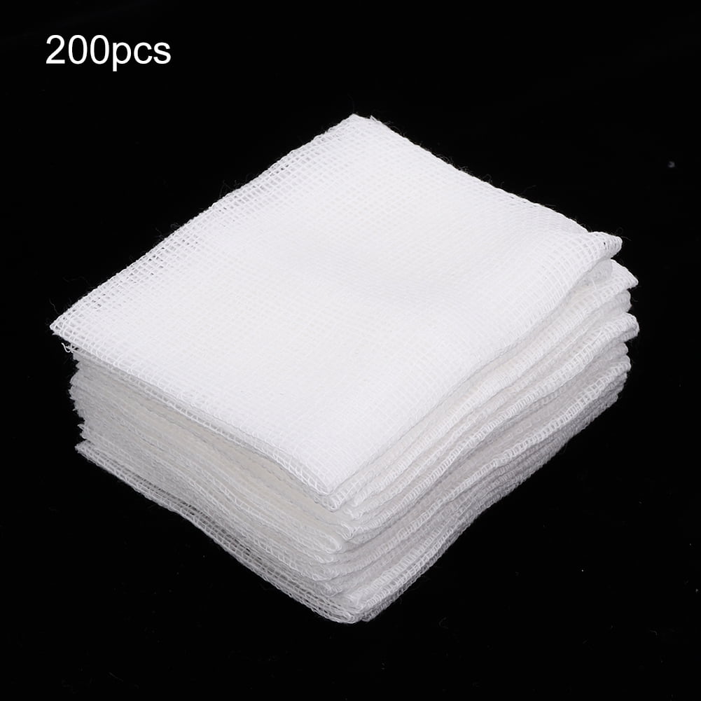 Ccdes Wound Gauze,200pcs 6 x 8cm Gauze Pads Wound Dressing Emergency