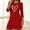 Red#02, variant on Valentines Gifts Women's Cotton Nightgowns Oversized Hearts Print 3/4 Sleeve Pajamas Dress Summer Casual Solid Plus Size Comfy Soft Nightshirts Sleepwear Short Sleeve Loungewear Night Gown