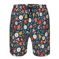 thumbnail image 3 of Honeii Shorts Décontractés pour Hommes avec Imprimé de Biscuits de Noël, Séchage Rapide, Plage - Petit, 3 of 6